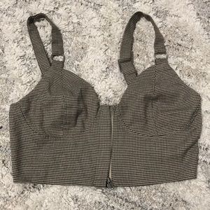 Gingham crop top